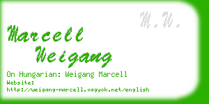 marcell weigang business card